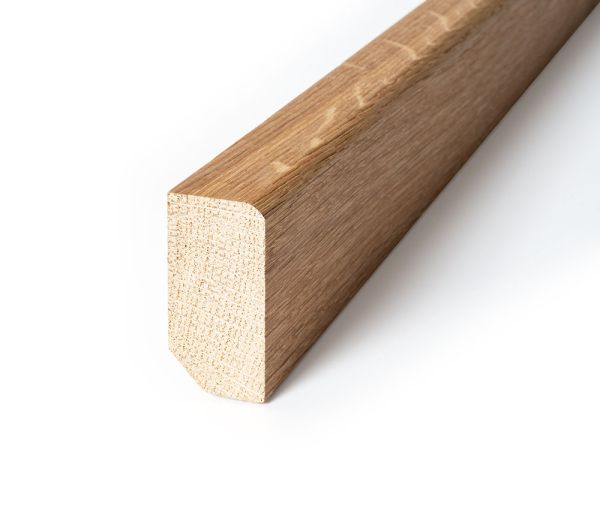 Sockelleiste Massiv 20x40mm "MOCCA" Kante gerundet
