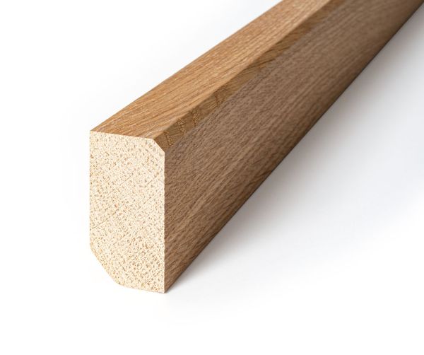 Sockelleiste Massiv 20x40mm "VANILLE" Kante gefast