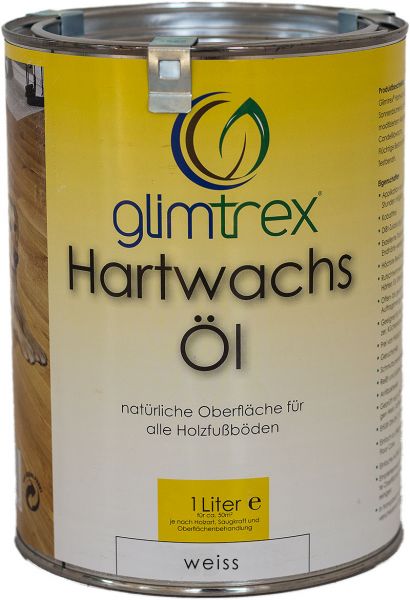 Glimtrex Hartwachsöl farbig Weiss (Fichte), 1 Liter
