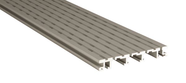 Entwässerungsrinne PRO SIDE 150 x 20 mm Alu eloxiert. Länge = 1.000 mm