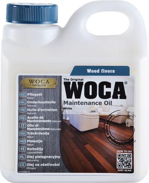 WoCa Pflegeöl Weiß 1,0 Liter Gebinde 