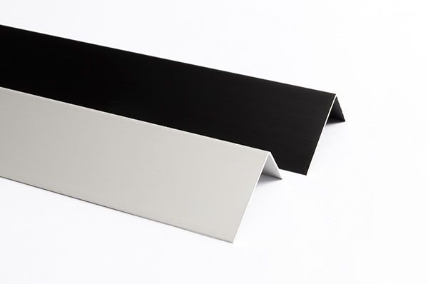 ALU Kantenabschlußprofil L - Farbton: Silber 2 seitig geschliffen, 40x60x2900 mm