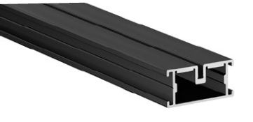 Alu Unterkonstruktion ALUecofix M - 45 x 23 mm Alu SCHWARZ Länge = 2.000 mm