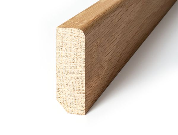 Sockelleiste Massiv 20x60mm "CARAMEL" Kante gerundet