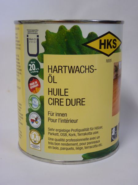 HKS Hartwachs-ÖL transparent 0,75L Dose