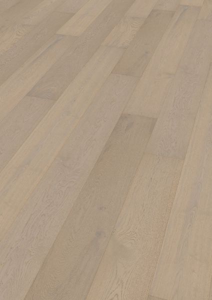 Simply Click-Parkett Eiche Landhausdiele gebürstet, GRAU geölt, 190mm Dielenbreite